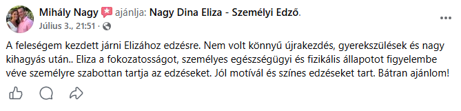 Facebook ajánlás – Mihály Nagy